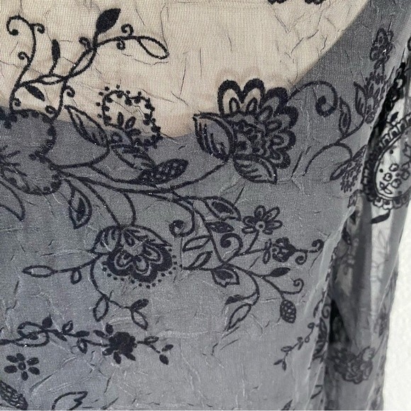 NWT  CDC Slip Dress Matching Lace Velvet Formal Evening Jacket Black SZ 14 - Picture 12 of 15